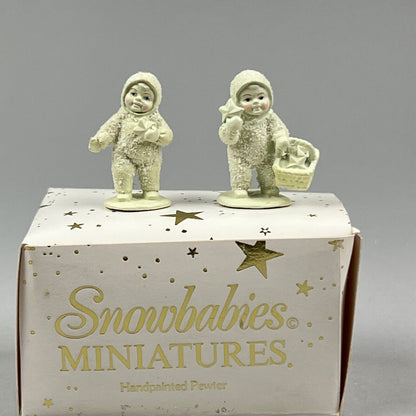 Department 56 Snowbabies Miniatures Pewter, Finding Fallen Stars 7618-0