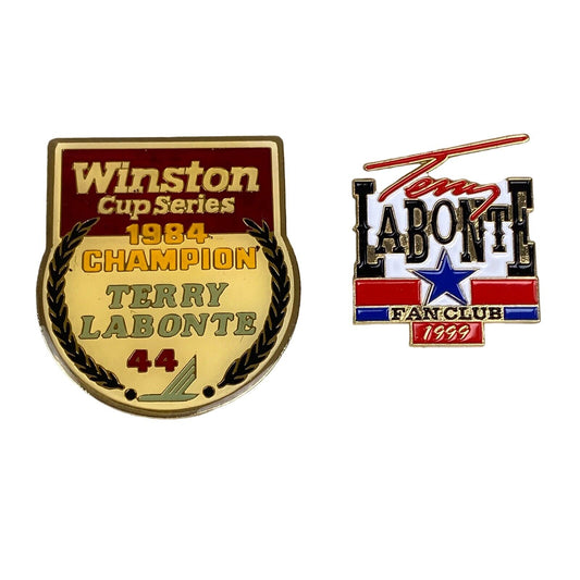 Vintage Lot of 2 TERRY LABONTE Pins NASCAR Racing Track Pin