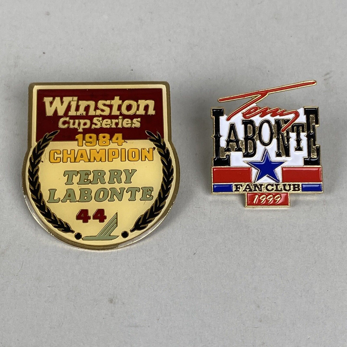 Vintage Lot of 2 TERRY LABONTE Pins NASCAR Racing Track Pin