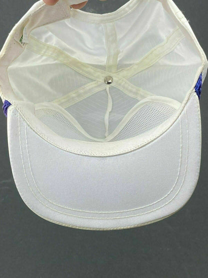 Vintage Strohm Snap-back White-purple Hat (Trucker Hat) RARE Made in USA