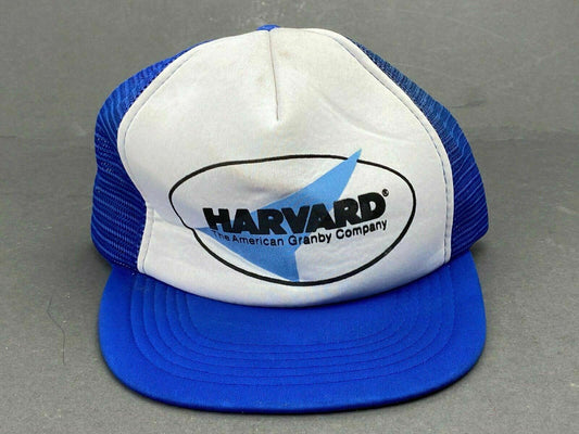 Vintage Harvard The American Granby Company Snapback Adult Trucker Hat