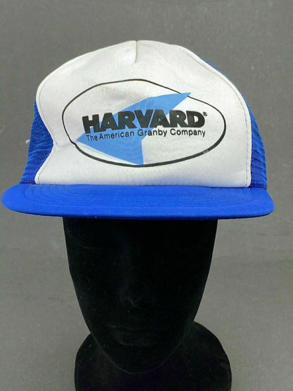 Vintage Harvard The American Granby Company Snapback Adult Trucker Hat