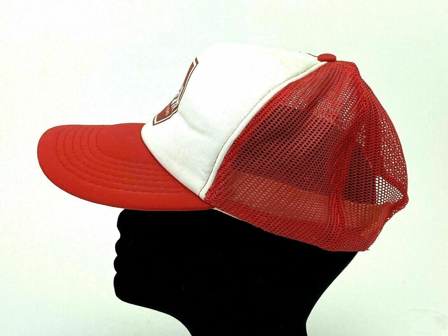 Vintage MGM Spring Brakes Snap-back Cap Hat Trucker Mesh, Red, White