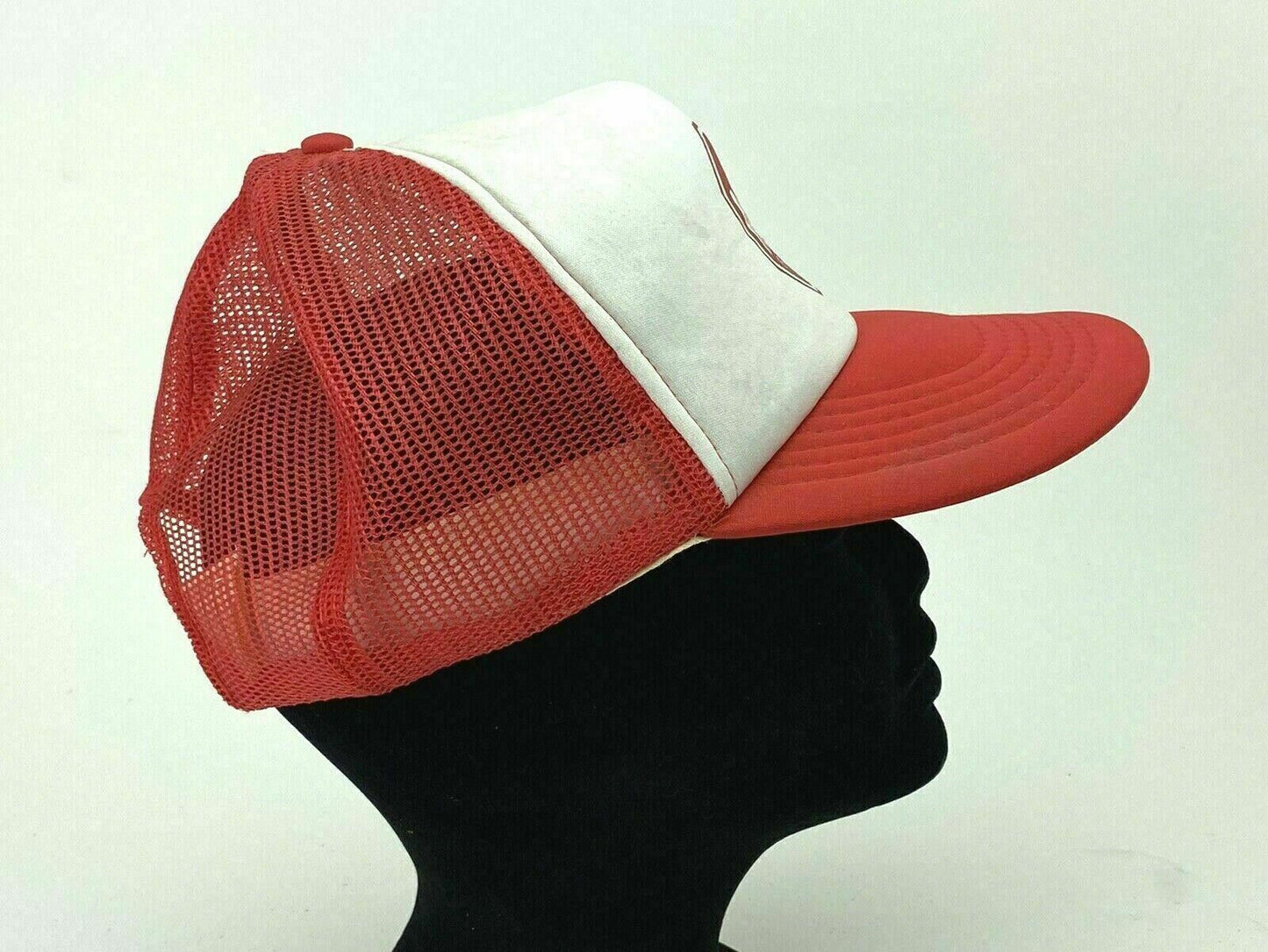 Vintage MGM Spring Brakes Snap-back Cap Hat Trucker Mesh, Red, White