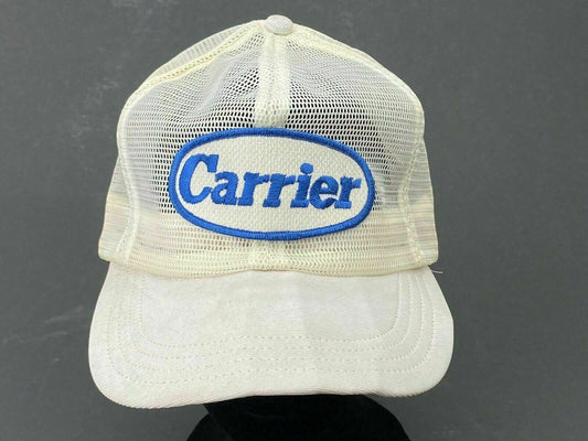 Vintage Carrier Snap-back, Mash, Trucker Hat color white adjustable Made in USA