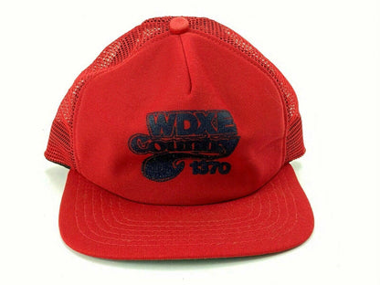 Vintage WDXE Country 1370 Radio Station 'Made in USA' Snapback Adult Trucker Hat