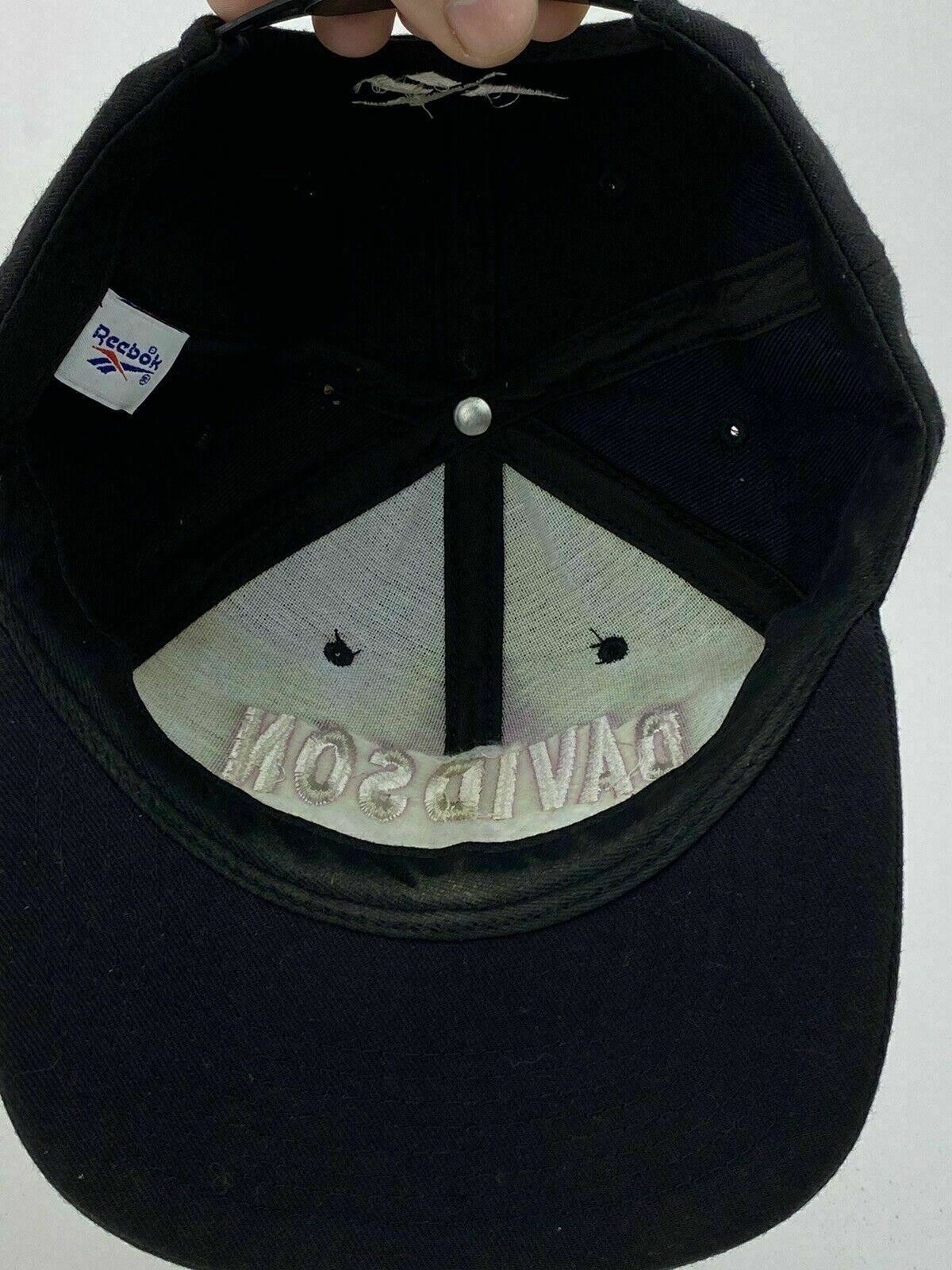 Reebok Vintage Davidson Cap Snap-back Hat Black Denim