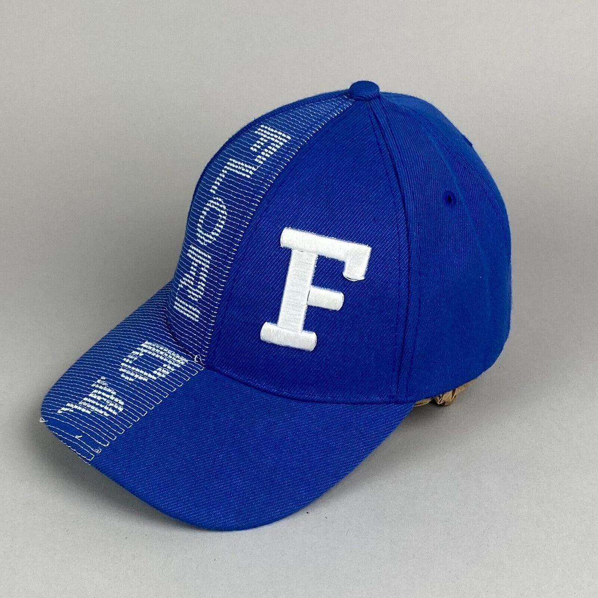 Blue and White Florida Adjustable Baseball Cap