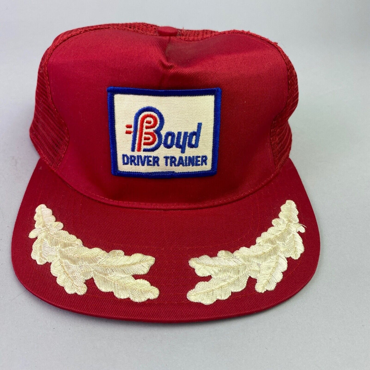 Vintage Boyd Driver Training Snapback Trucker Hat (Wing Emblems)