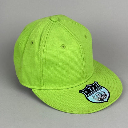 KB Ethos Green Flat Cap Hat Size 7 1/4 with Sticker Attached