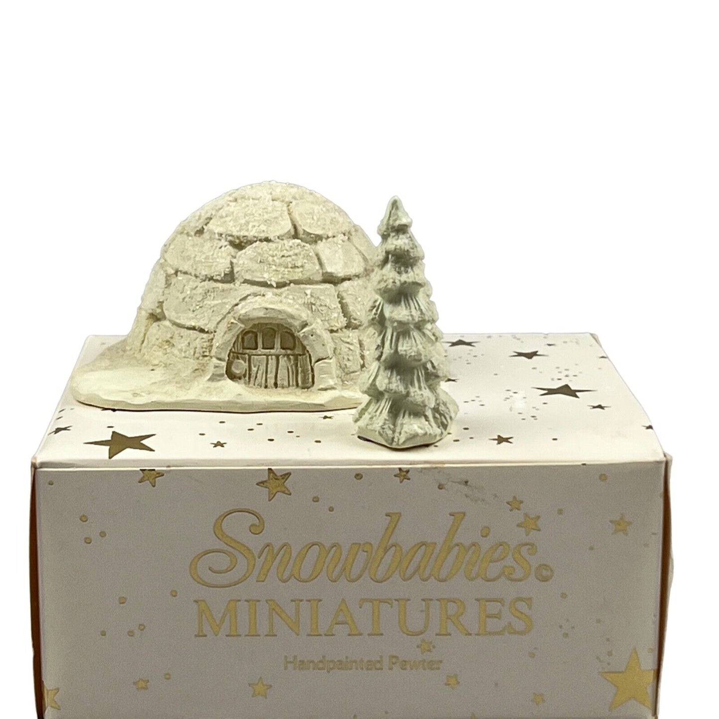 Department 56 Snowbabies Miniature Pewter, Icy Igloo 7610-4 with Original Box