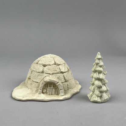 Department 56 Snowbabies Miniature Pewter, Icy Igloo 7610-4 with Original Box