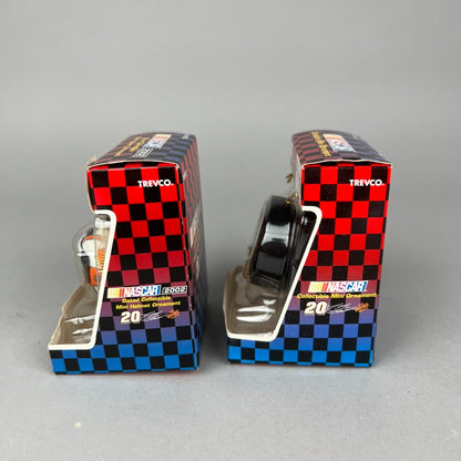 Set of 2 NASCAR 2002 Tony Stewart Dated Collectible Ornament Set