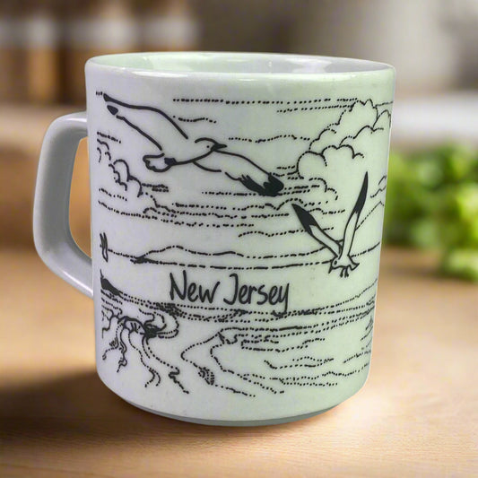 Vintage New Jersey Monochrome Sailboat Mug