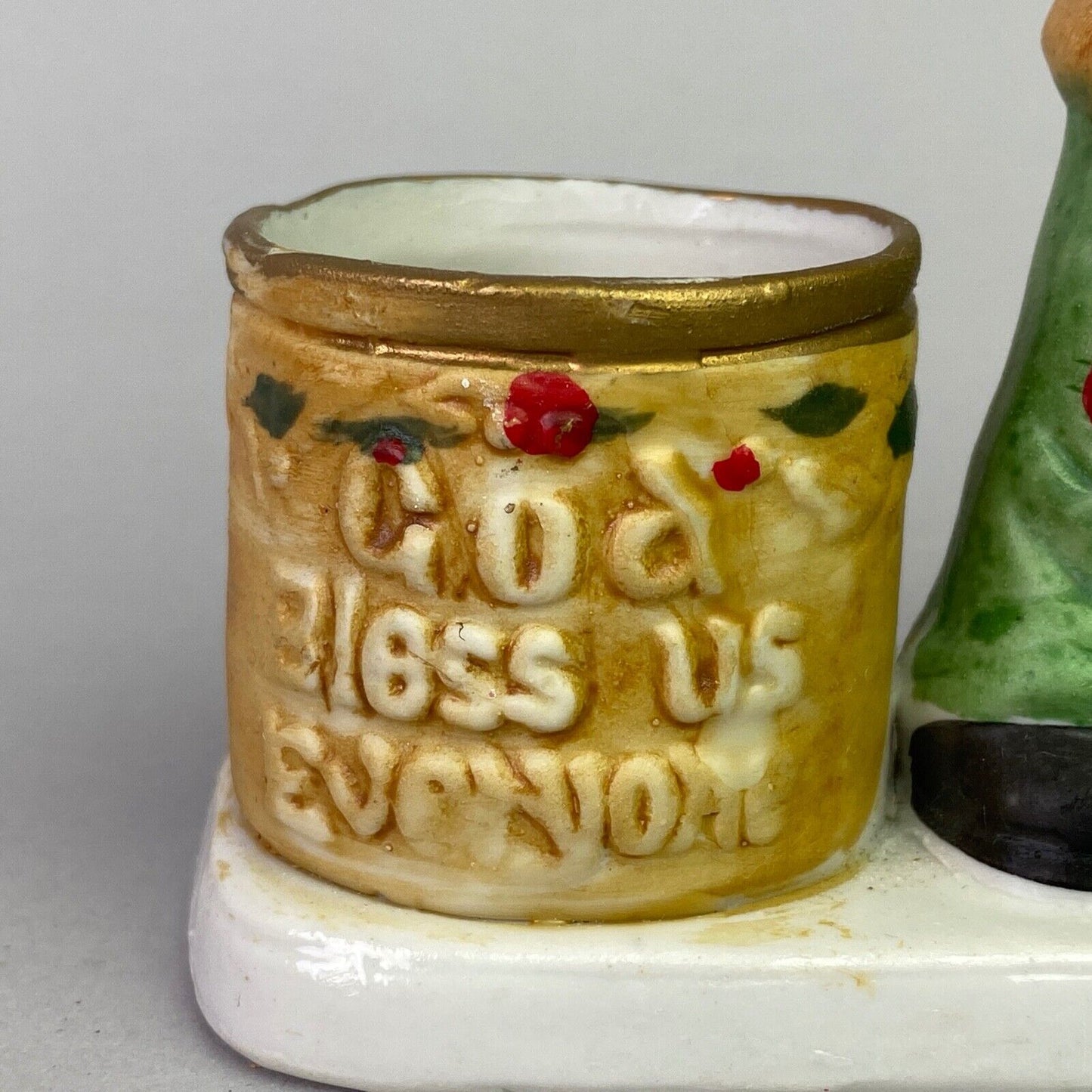 Vintage Jasco Tiny Tim God Bless Us Everyone Luvkins Small Candle Holder