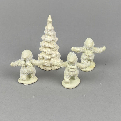 Department 56 Snowbabies Miniature Pewter, Frosty Frolic 7613-9 w/Original Box