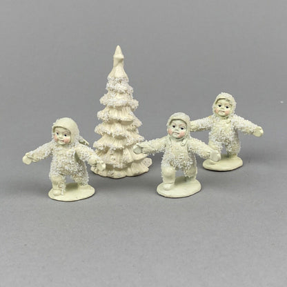 Department 56 Snowbabies Miniature Pewter, Frosty Frolic 7613-9 w/Original Box