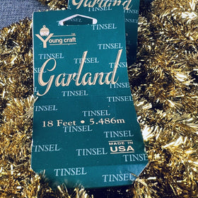 Vintage Tinsel Garland Christmas Holiday made in USA