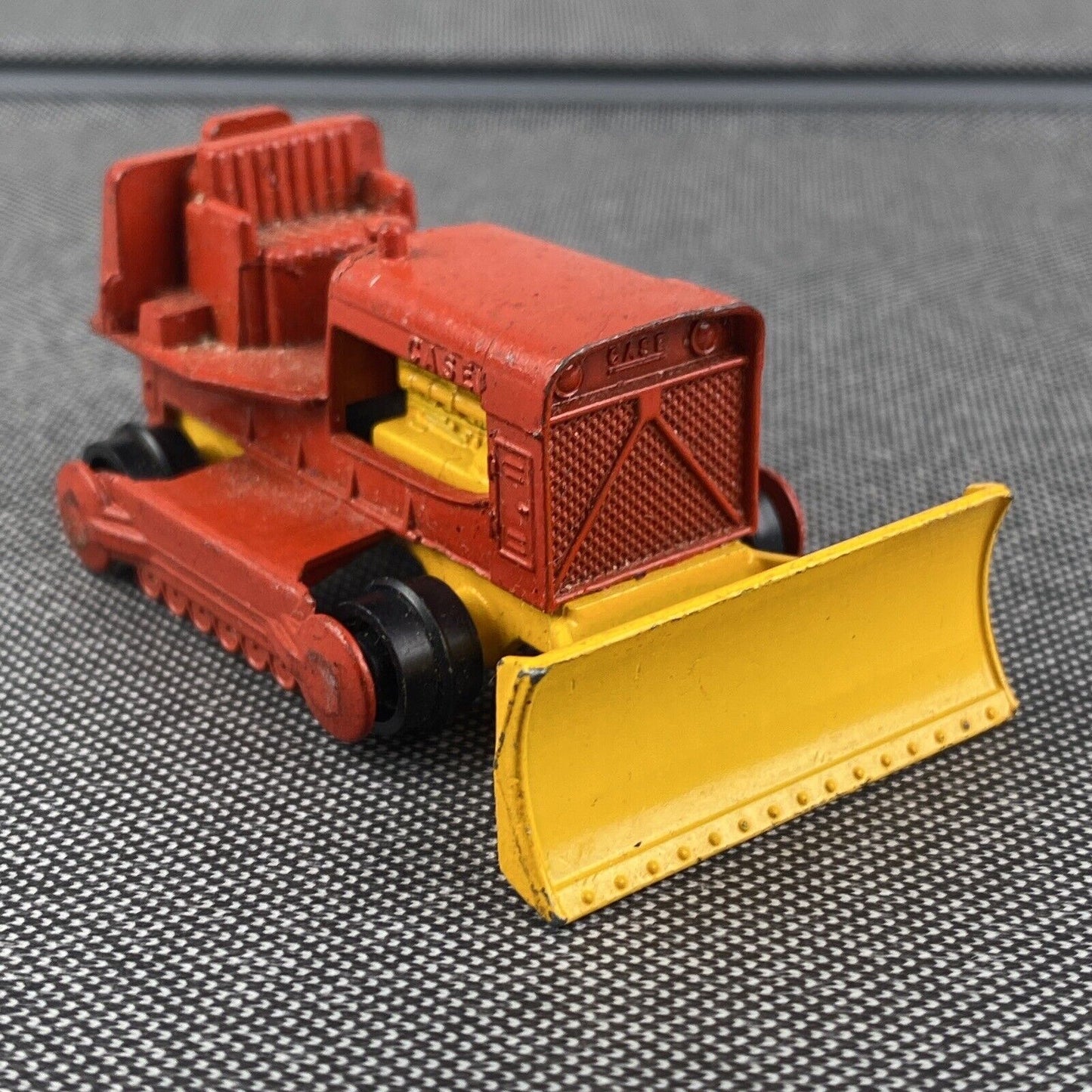 Vintage Lesney Matchbox Series Aveling-Barford Tractor Shovel Red & Yellow