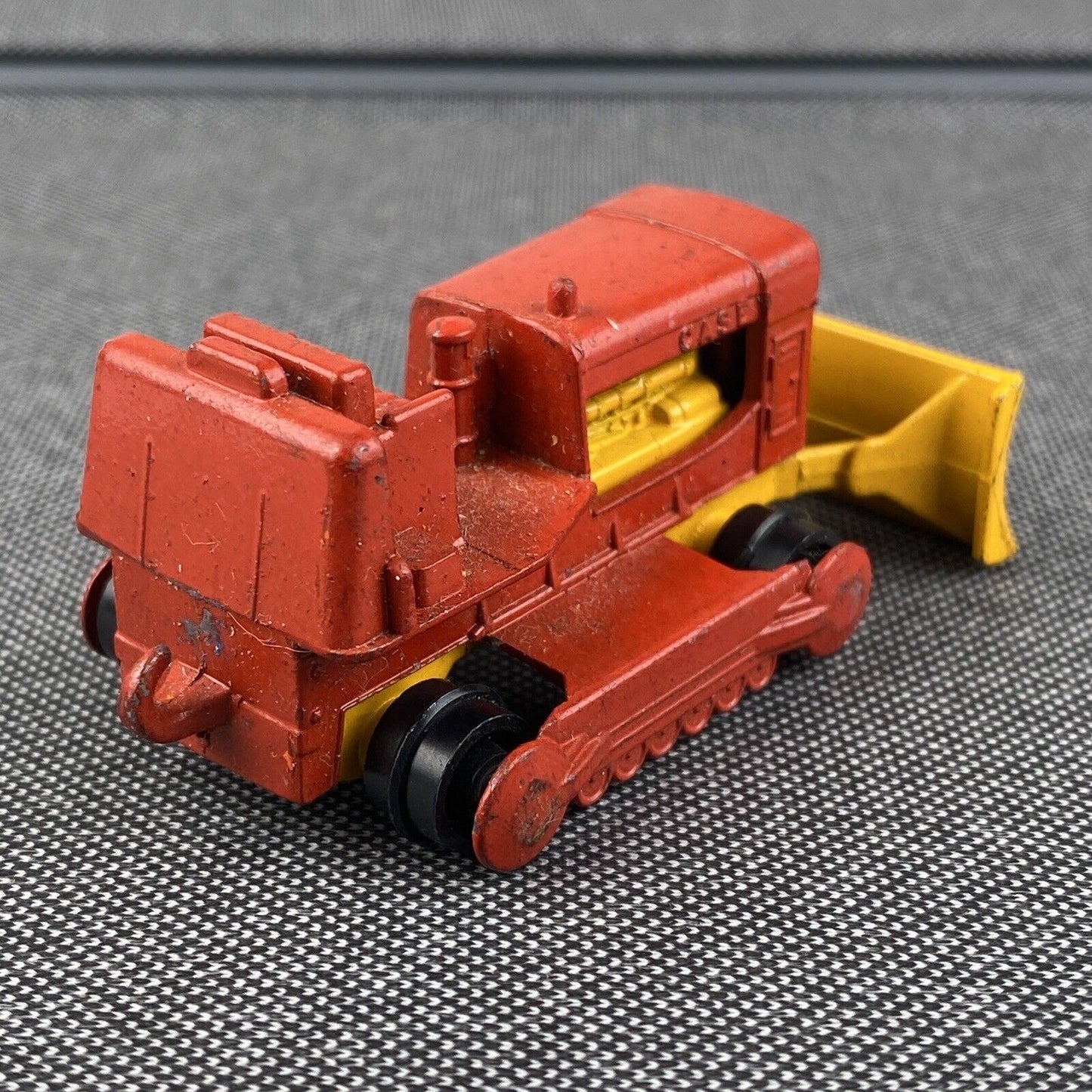 Vintage Lesney Matchbox Series Aveling-Barford Tractor Shovel Red & Yellow