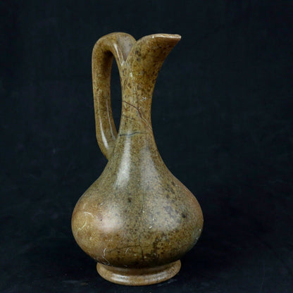 Vintage Marble Ceramic Pitcher Vase Gold (Oil)