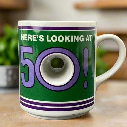 Vintage Unique Birthday 50 Years Old Gift Mug 3D Mug with Hole (Gift)