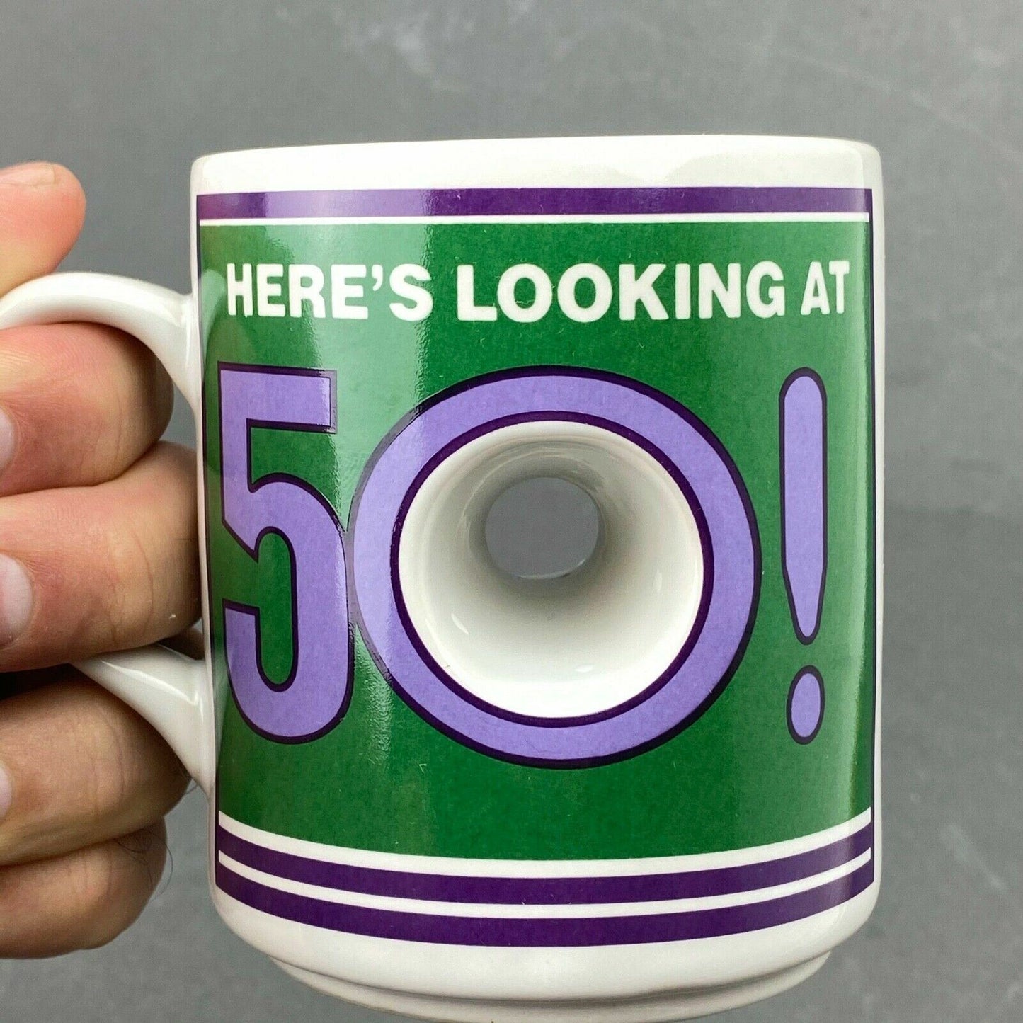 Vintage Unique Birthday 50 Years Old Gift Mug 3D Mug with Hole (Gift)