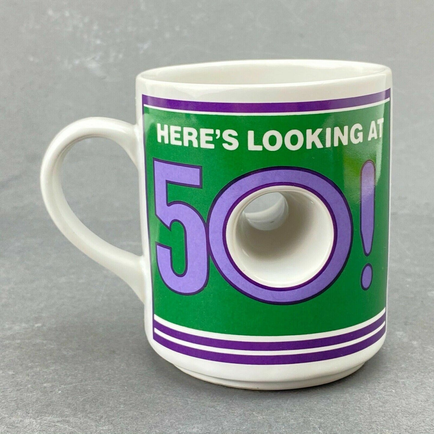 Vintage Unique Birthday 50 Years Old Gift Mug 3D Mug with Hole (Gift)