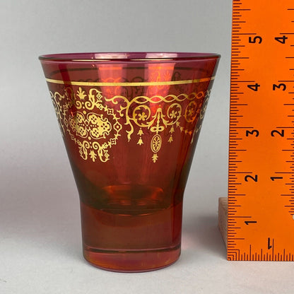 Pair of Timon Collezione Pink Glasses - Made in Italy 5.5" Tall Barware