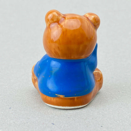 Mini 2" Russ 'Get Well Soon' Bear Figurines Ceramic High Gloss (Gift)