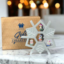 Avon Gift Collection 4 Wee Winter Friends Mini Ornaments & Display Snowflake