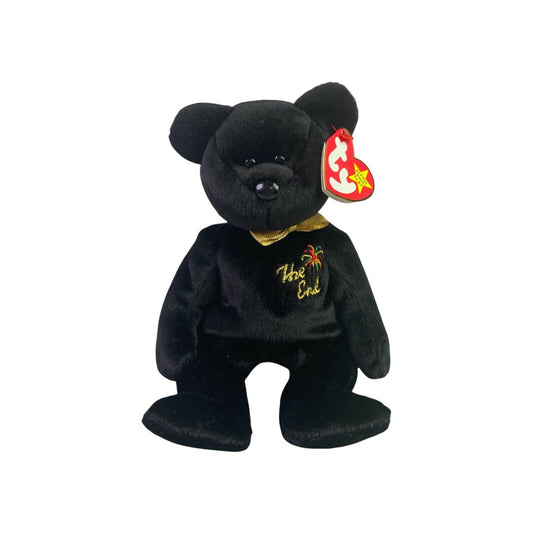 Vintage TY The Original Beanie Baby The End Teddy Bear Plush with Tags - 6"