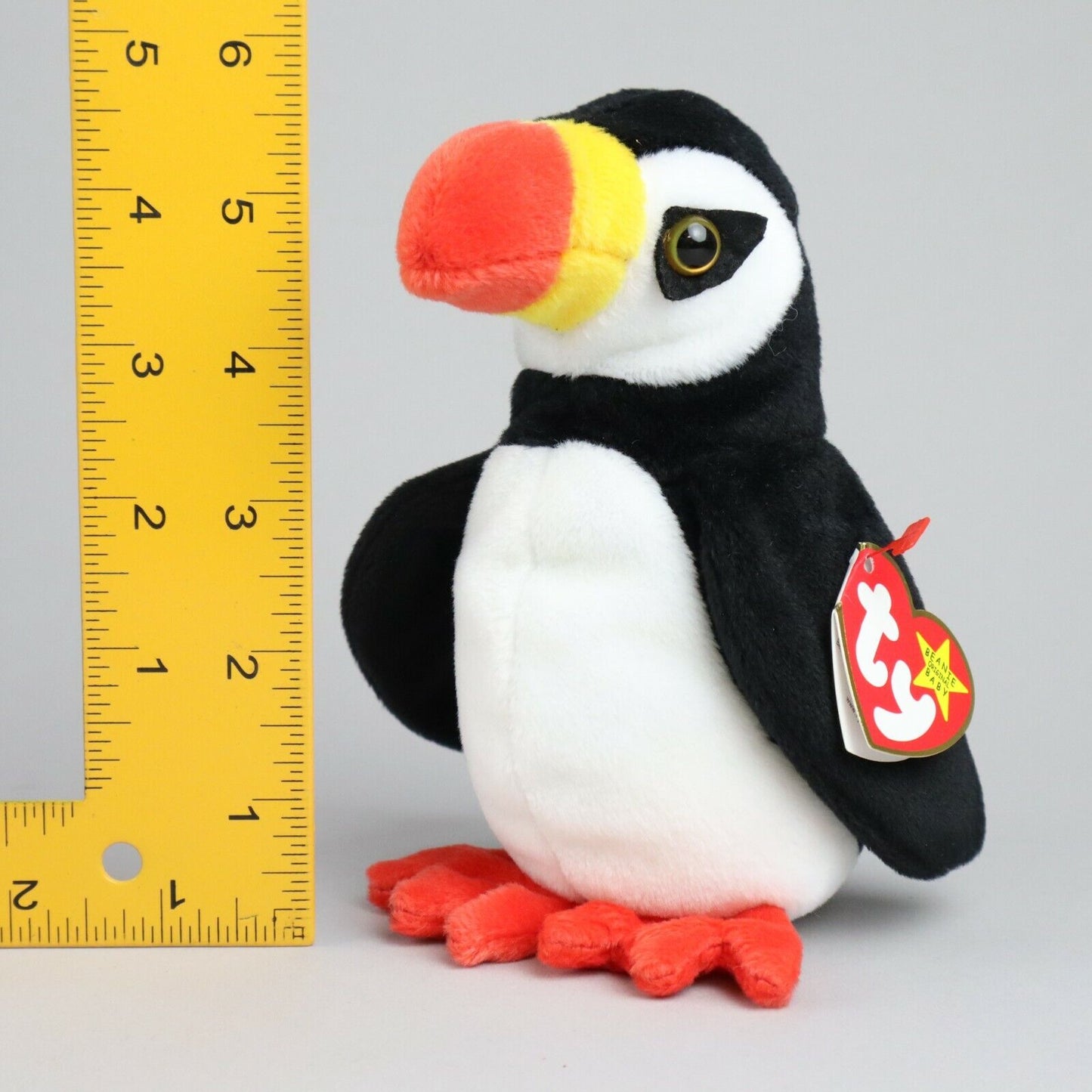 Vintage TY The Original Beanie Babies, Puffer, Toucan Stuffed Animal - 6"