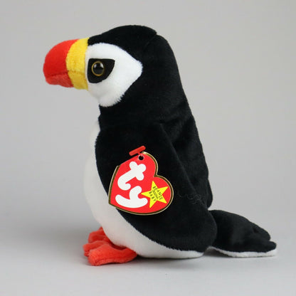 Vintage TY The Original Beanie Babies, Puffer, Toucan Stuffed Animal - 6"