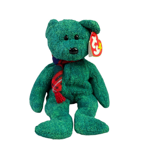 Vintage TY The Original Beanie Baby Wallace Teddy Bear Plush with Tags