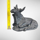 Vintage Hand Carved Black Stone Moose by Aardvark 6.5" Tall by 7" Long