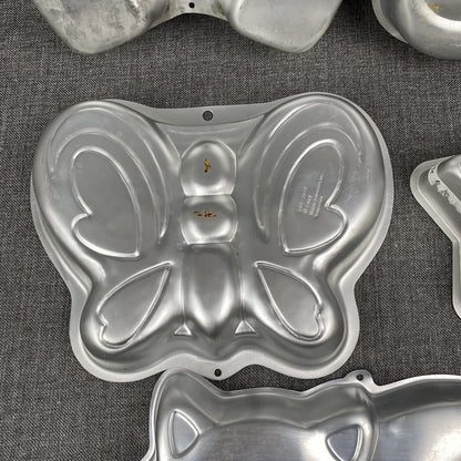 Wilton Cake Pans - Cats, Star, Butterfly , Horseshoe , Star