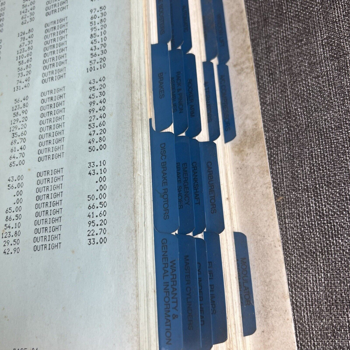 Ford Dealer Application and Price List 70s and 80s