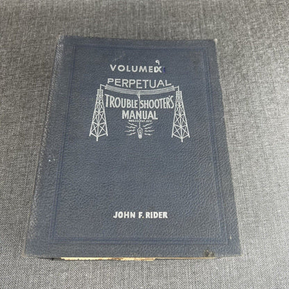 John F. Rider Perpetual Troubleshooting Manual Volume IX