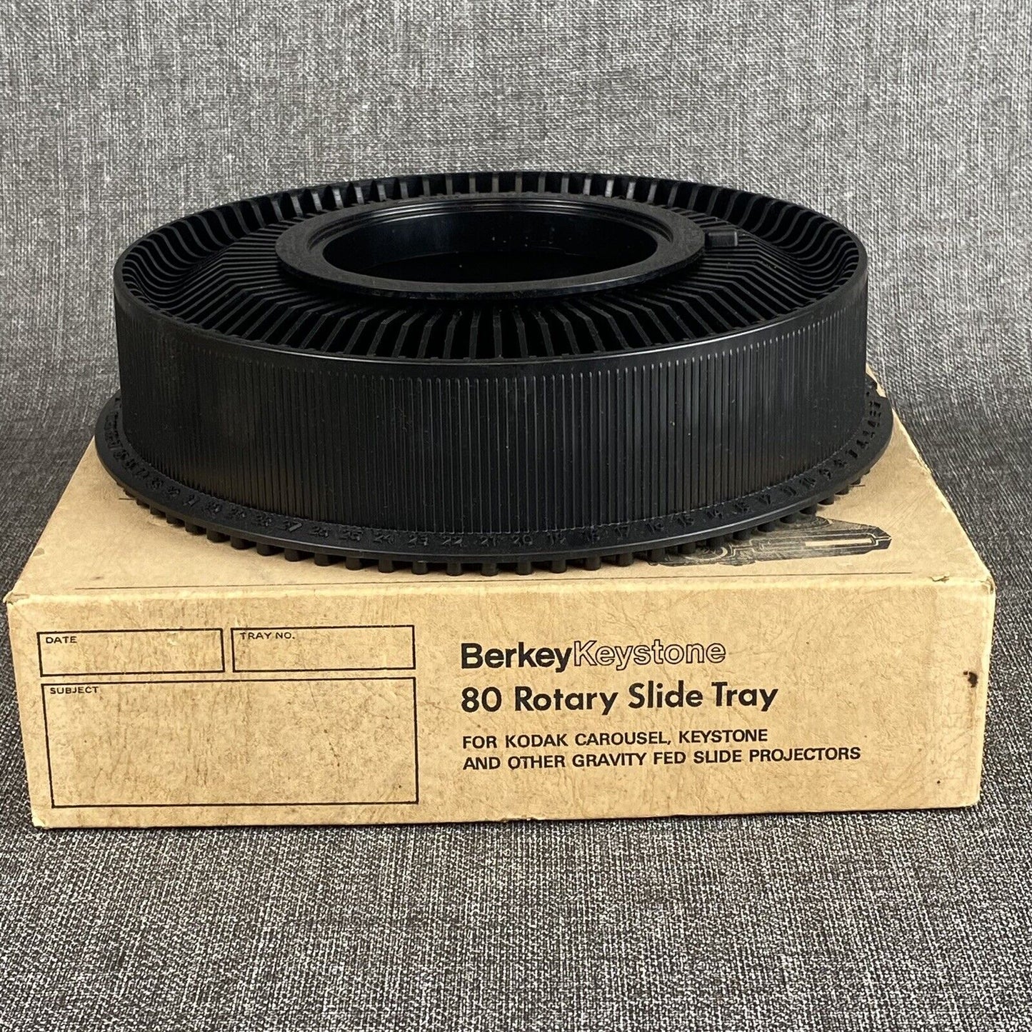 Vintage Keystone Focal Rotary 80 Slide Tray for Kodak Carousel Eastman - new