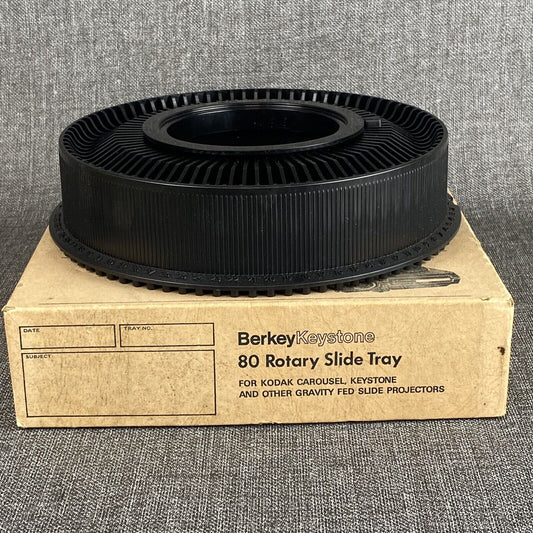 Vintage Keystone Focal Rotary 80 Slide Tray for Kodak Carousel Eastman - new