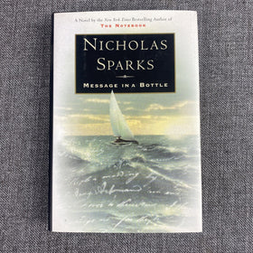 Message in a Bottle by Nicholas Sparks - Signed Book 1st Printing , April 1998