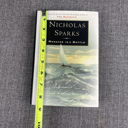 Message in a Bottle by Nicholas Sparks - Signed Book 1st Printing , April 1998