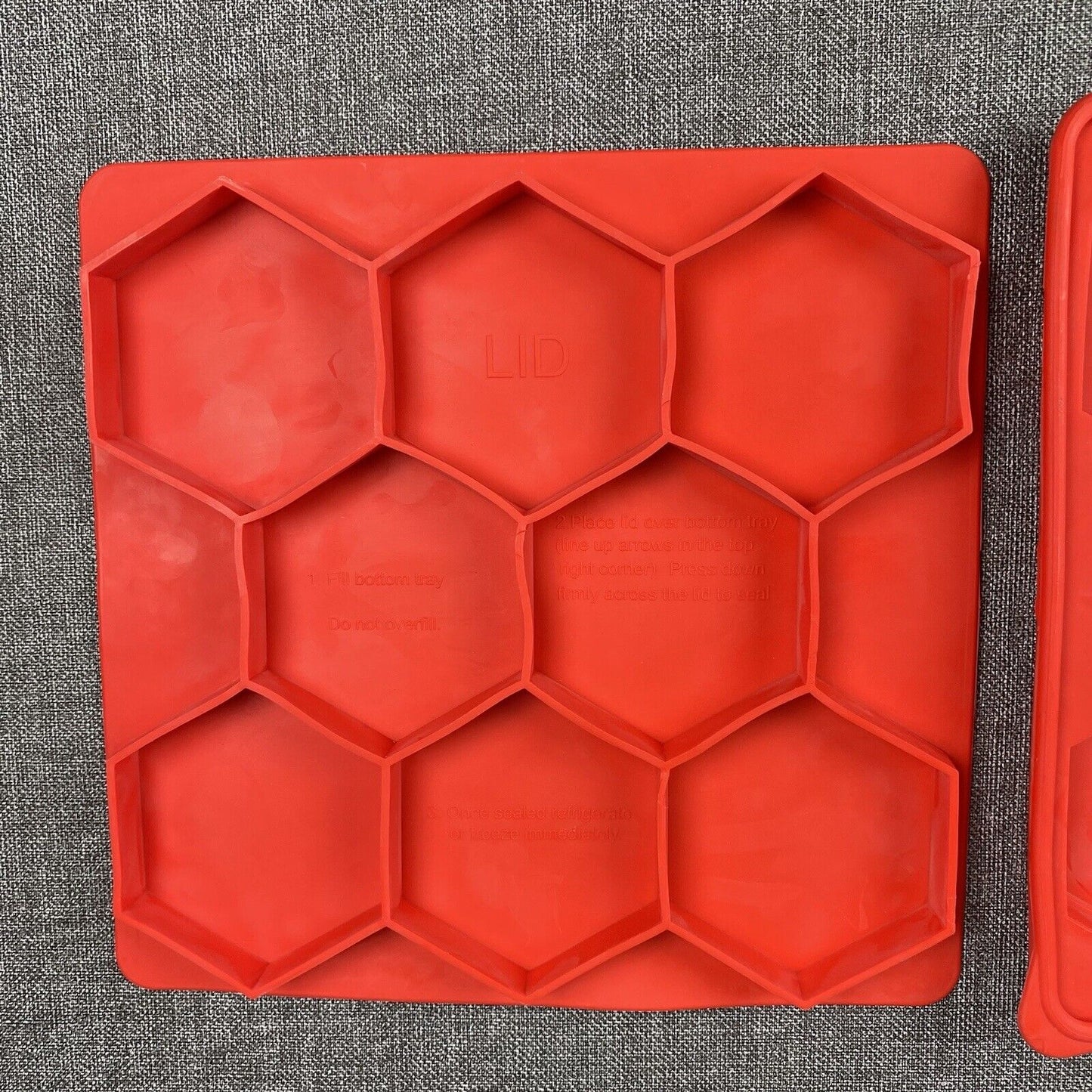 The Smart Cookie by Shape+Store set/2  Red - cookie press and freezer container