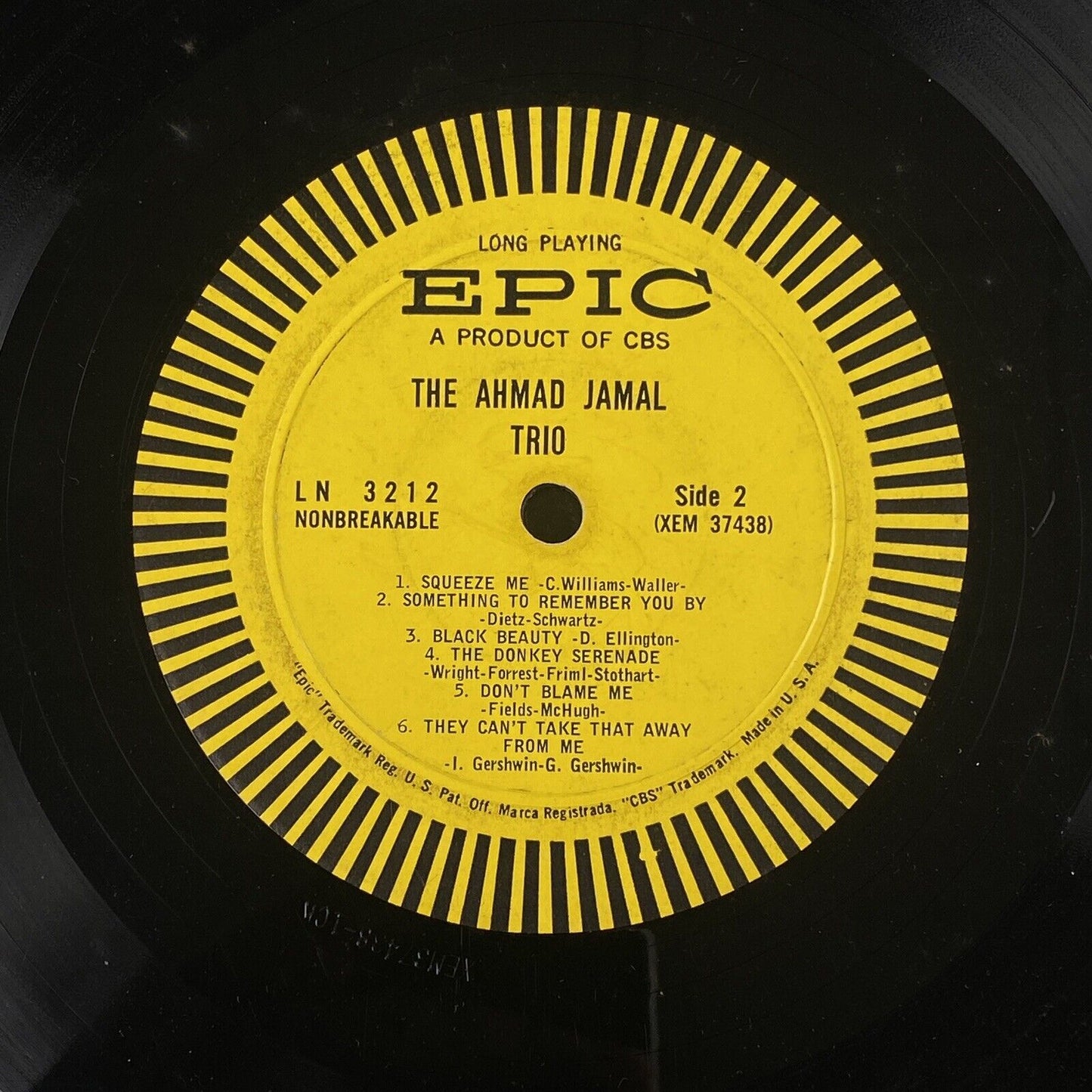 The Ahmad Jamal Trio Vinyl LP Record