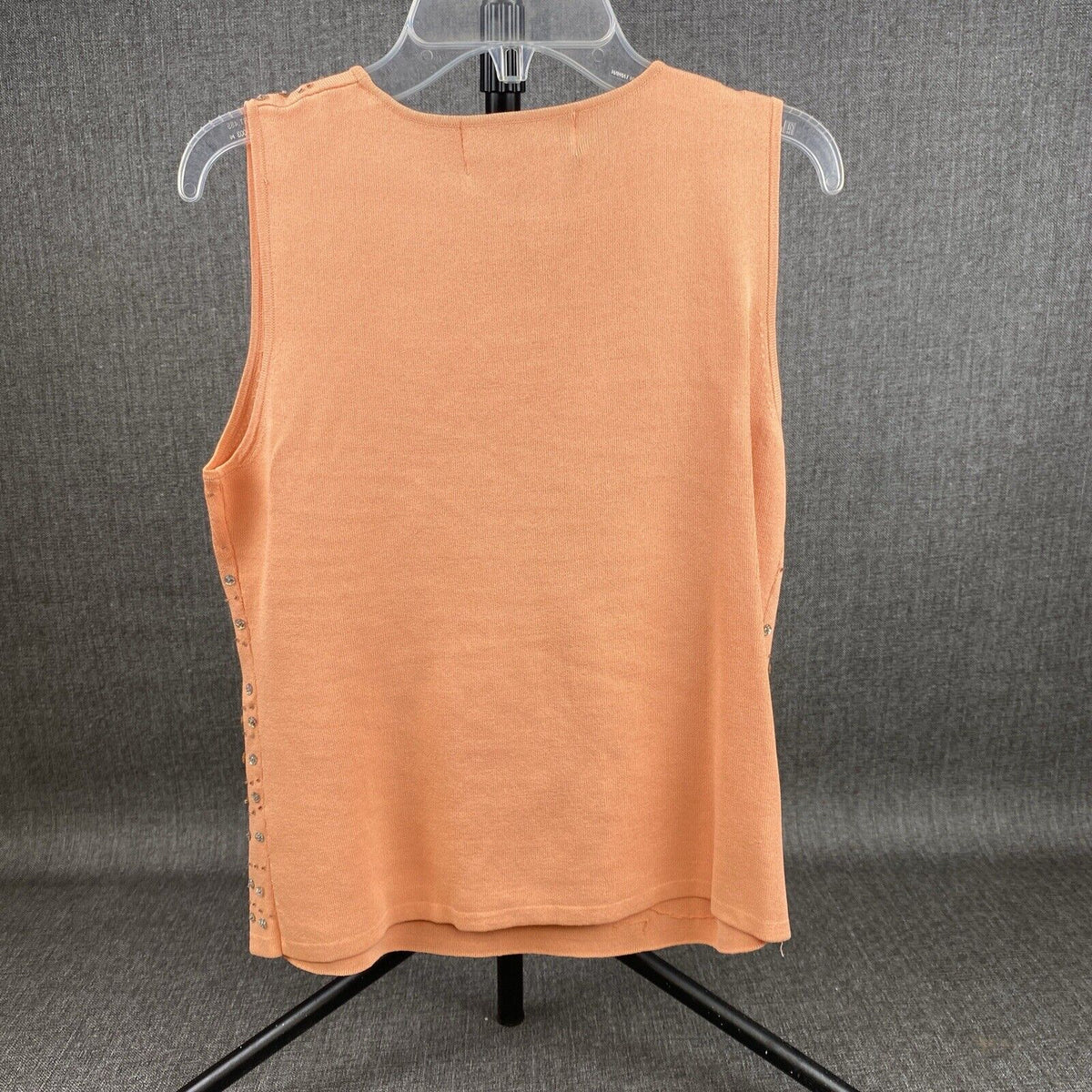 Ladies Joseph A Tank Top Sequined Front Size Ladies Large Orange