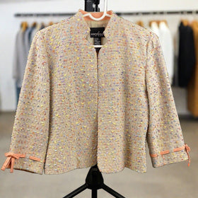 Positive Attitude Womens Size 6 Petite Blazer Jacket Multicolor