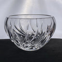 Crystal Candy / Trinket Dish Bowl 5"x3" marked with M