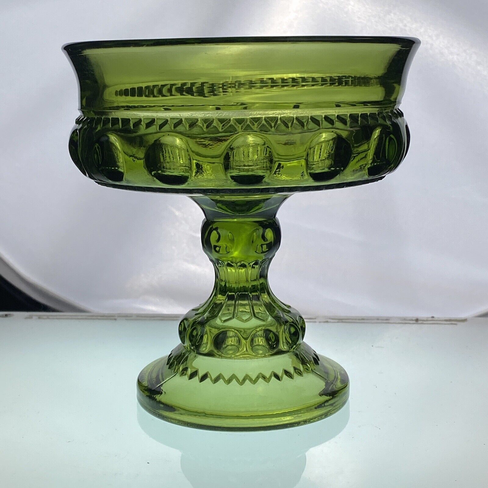 Vintage Kings Crown deals Emerald Green - Setting for 6 plus Compote