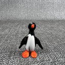 Lampwork Glass Miniature Penguin 2"  and 1.5" Tall Set of 4